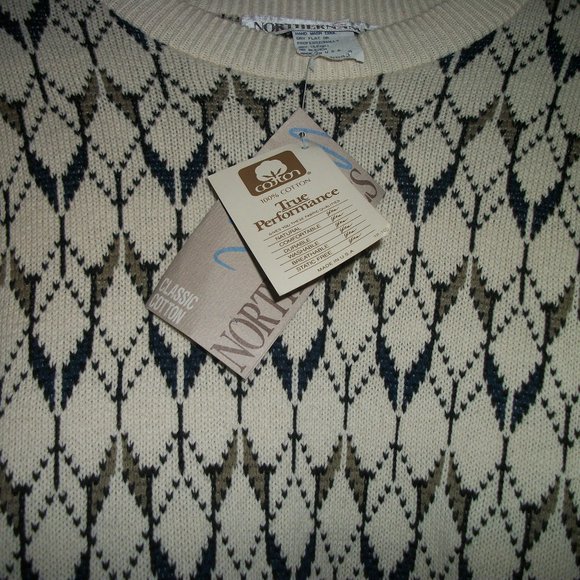 QUIET LUXURY NEW OLD STOCK NORTHREN ISLES MENS SWEATER SM